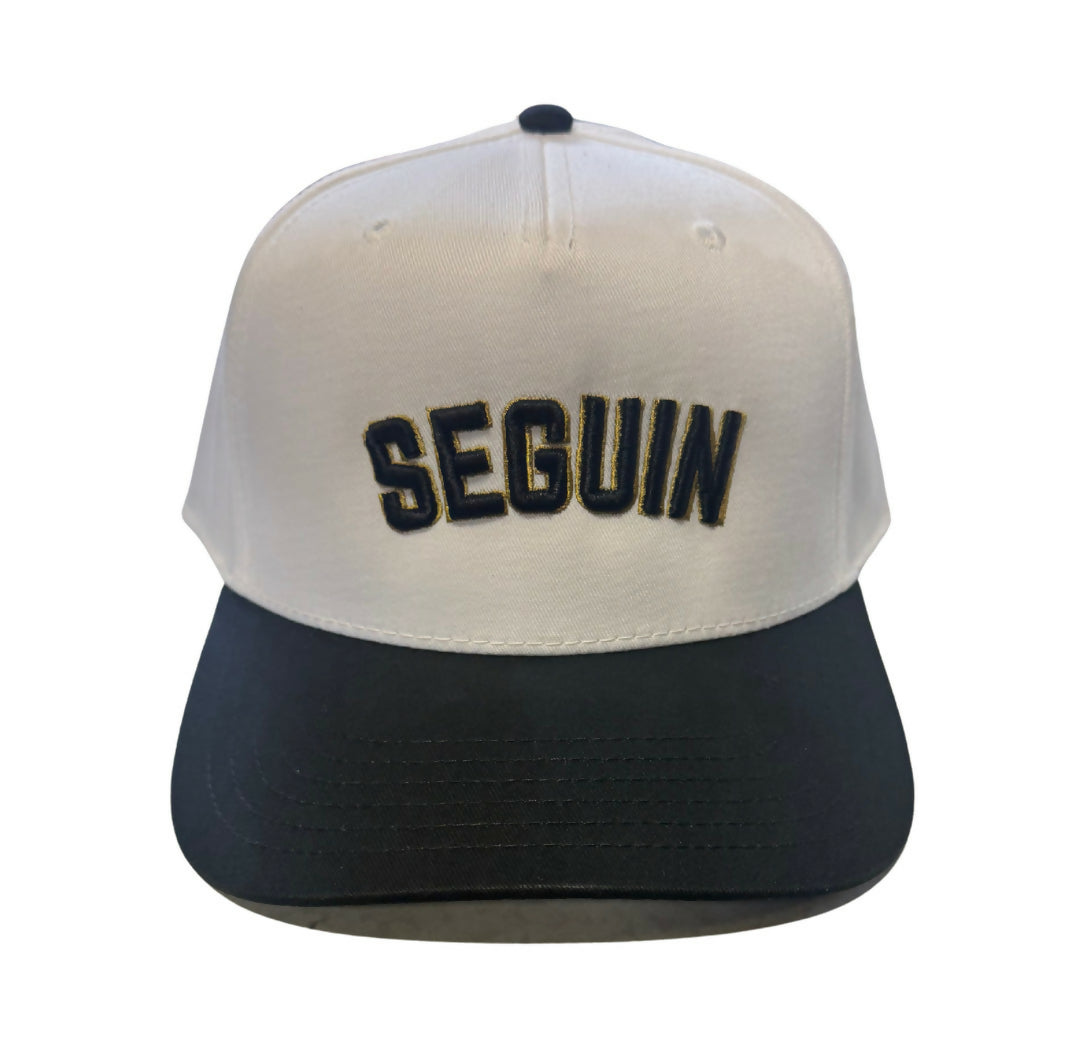 SEGUIN black and gold puff