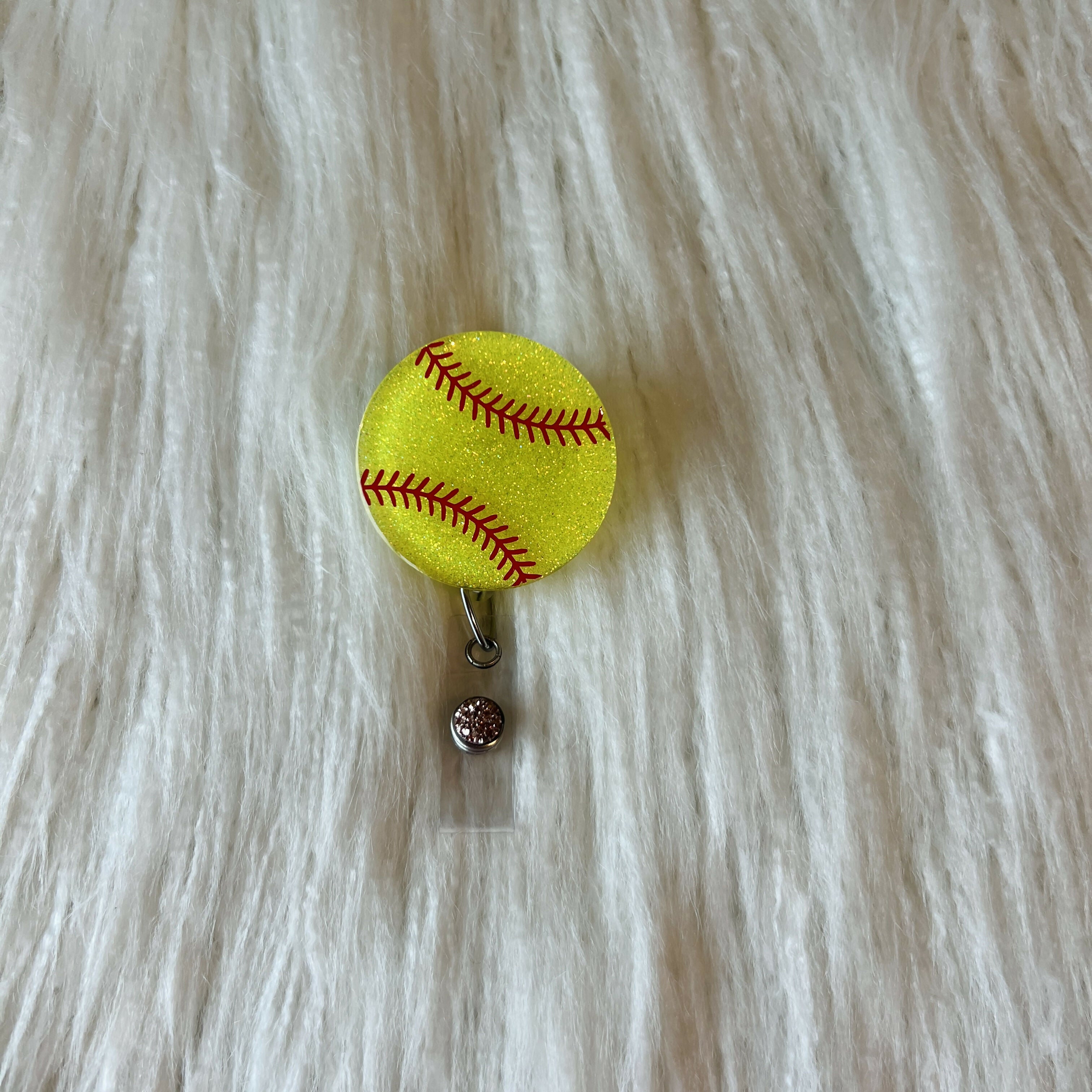 Softball Badge Reel