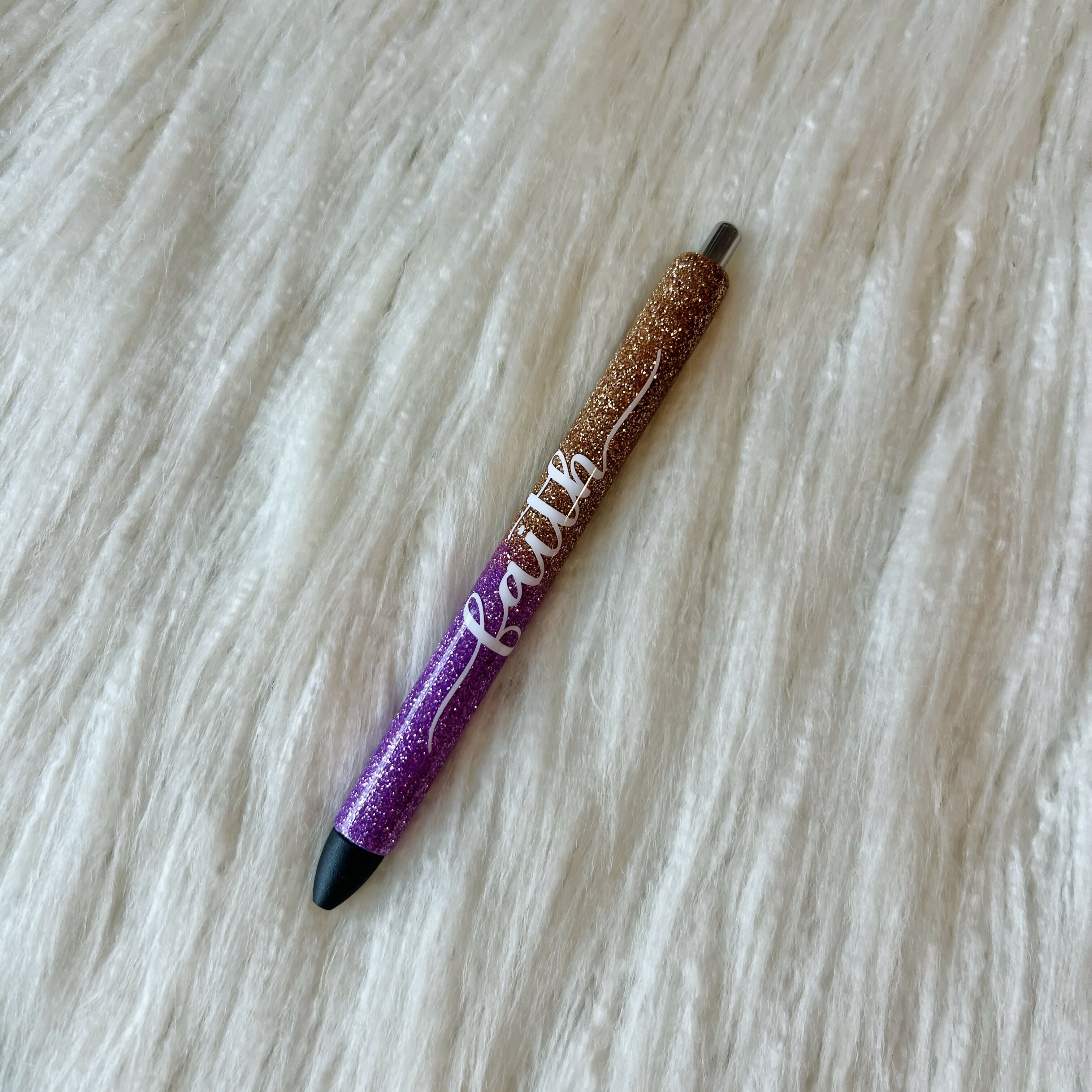 Purple & Gold Faith Pen