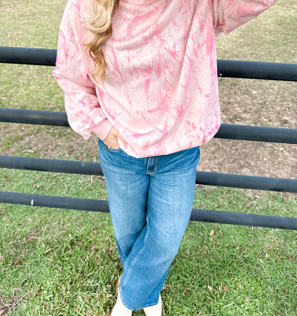 Pink Camo Sweatshirt