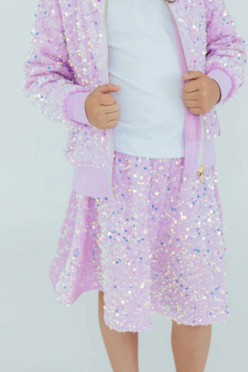 Lilac Velvet Skort
