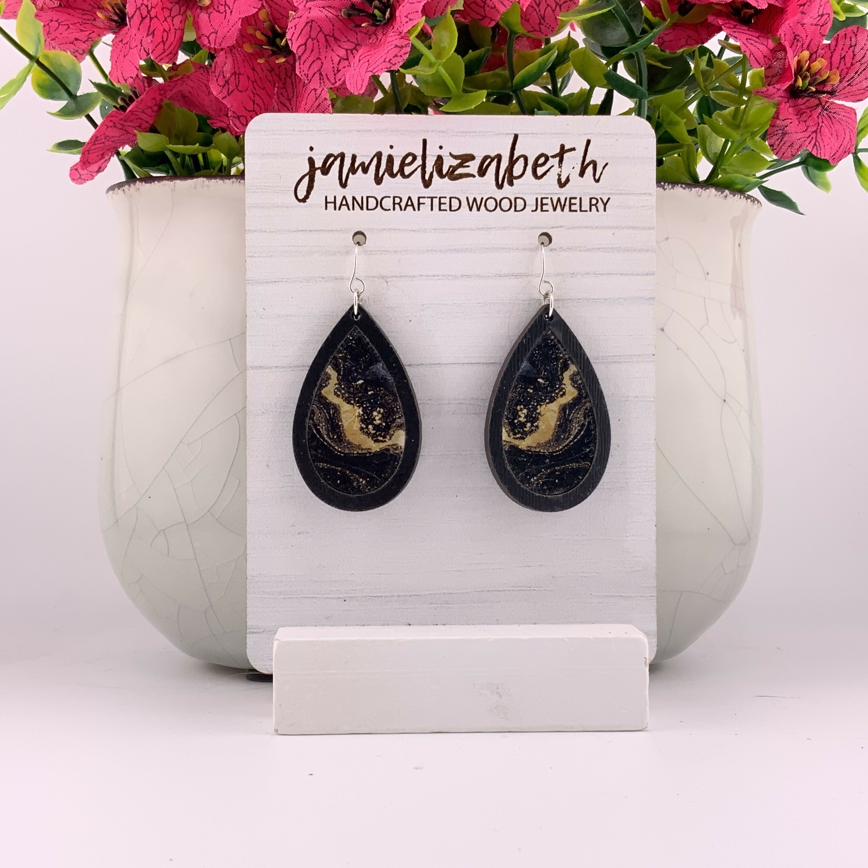 Black and Gold Ink Painting