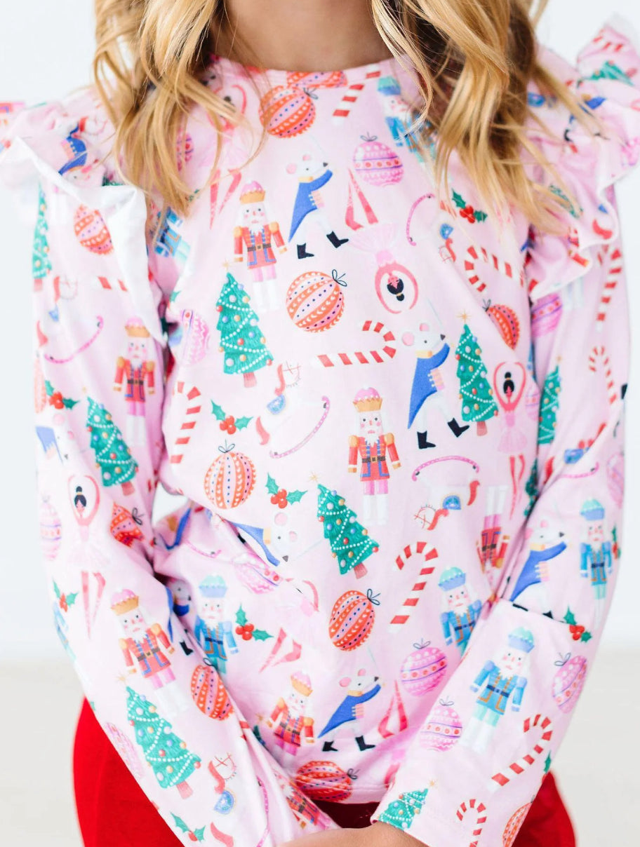 Sugarplum Fairy Ruffle Tee