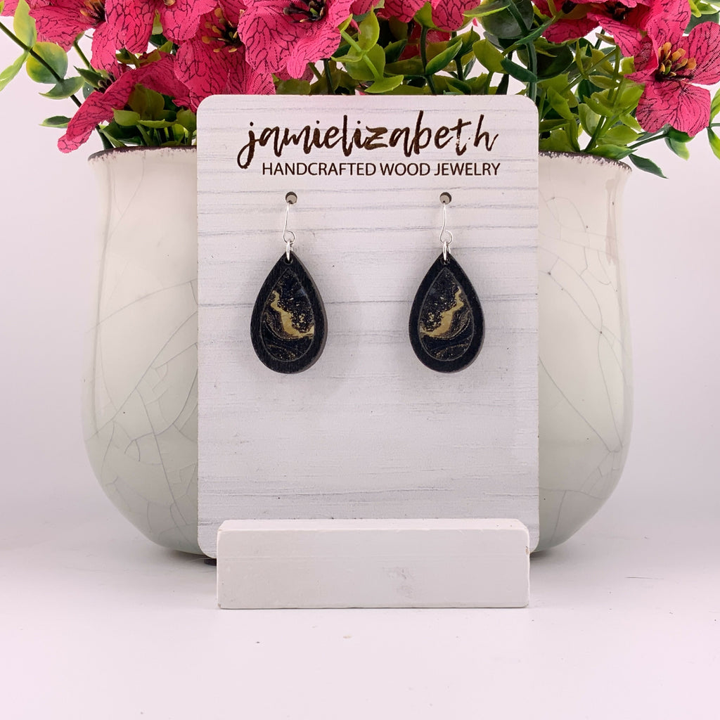 Black and Gold Ink Painting